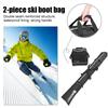 2Pcs Ski Storage Bag & Boot Bag Set Waterproof Ski Organizer Carrying Bag Handle Protective Ski Bag For Skiing Travel Men Women