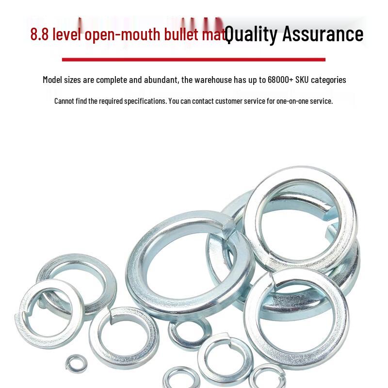 AFW M8 Galvanized Spring Washers