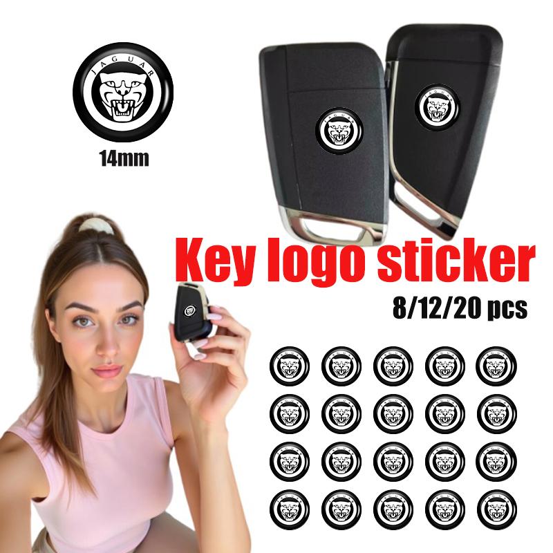 For Jaguar Car Key Sticker Logo 3D Metal Car Key Sticker Emblem S-Type F-Type X-Type F-Pace I-Pace E-Pace XFR XKR NN92