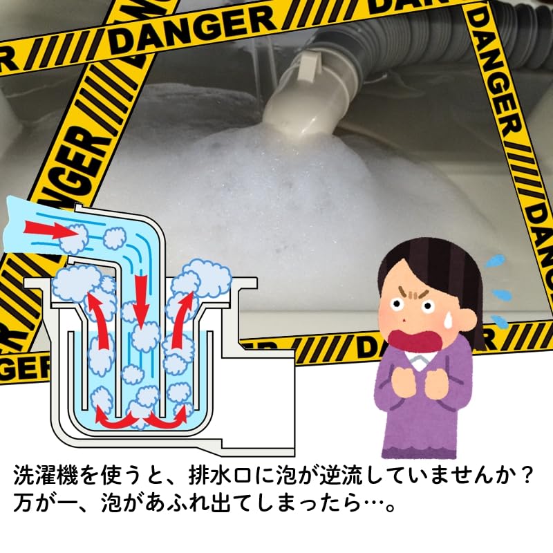 Pěnová sada proti zpětnému toku pro pračku Vodotěsná vana Zápach z odpadu Perforovaná deska Vyrobeno v koleni Přímo pod odpadem Sada LBM0002WG Odpad,