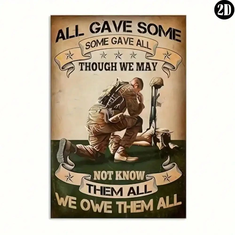 Retro Metal Paintings, Furniture, Living Room Decoration 20x30cm