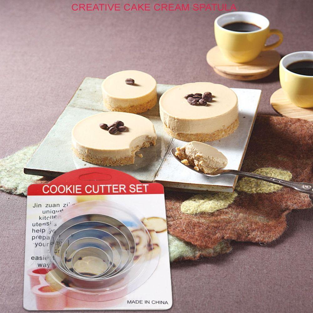 

5pcs New Mould Layer Biscuit Set Stainless Steel Cookies Cutter Pastry Mold Round Circle