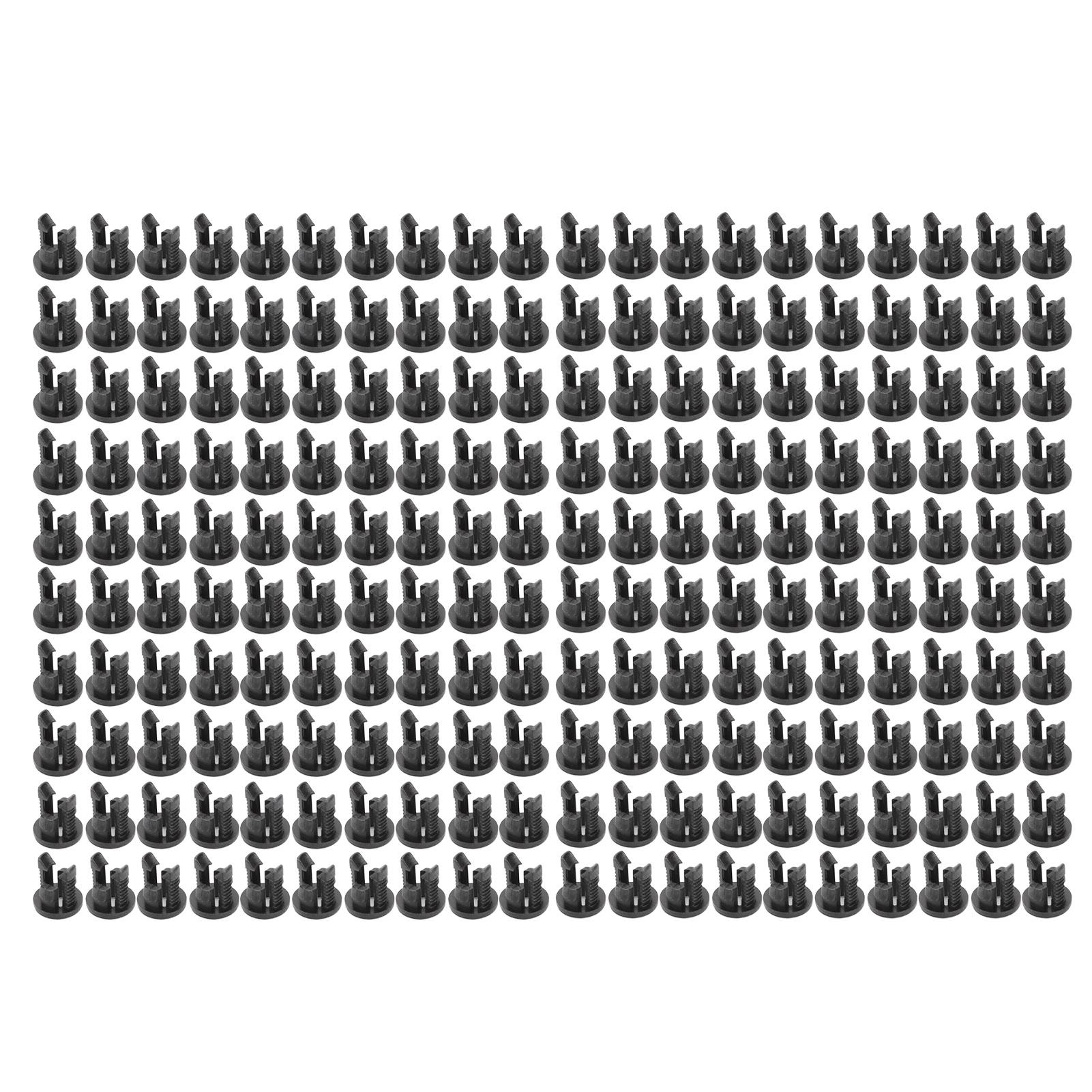 

200 Pcs Light Emitting Diode Holder 3mm LED Lamp Holder Nylon66 Black Bezel Mount LED Clip