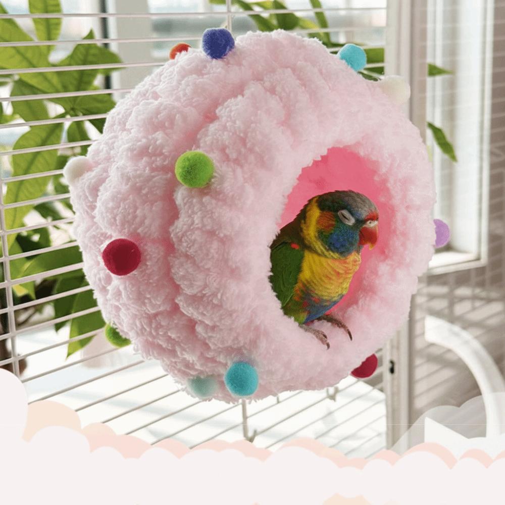 Handmade Pet Bird Nest Cozy Design Hanging Sleeping Bed Conure Breeding House Cage Accessory