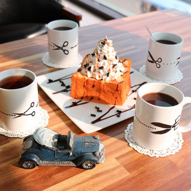 cf023-Design Mug 4p-Scissors of various shapes