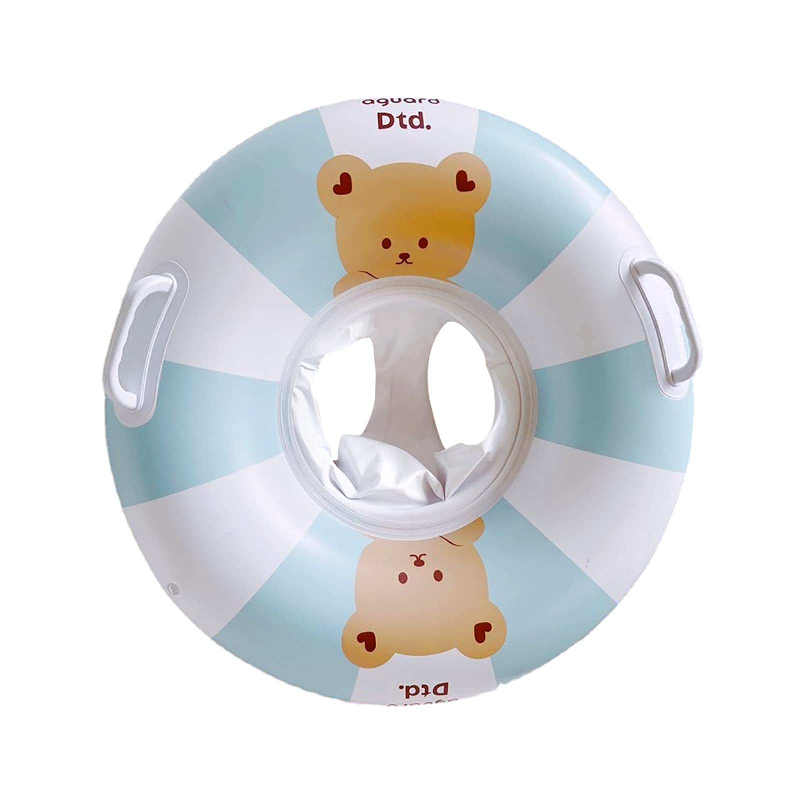 

cddu Детский плавательный круг для детей Плавательное сиденье с ногами Винтажный Супер Маленький Медвежонок Вода Плавать Воздух Прочный Годы Подарок Малыши, Вставка, Ручка, Полоска, Милый,