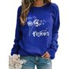 Women Casual Printing Long Sleeve Sweatshirt Pullover Shirts Top Blouse
