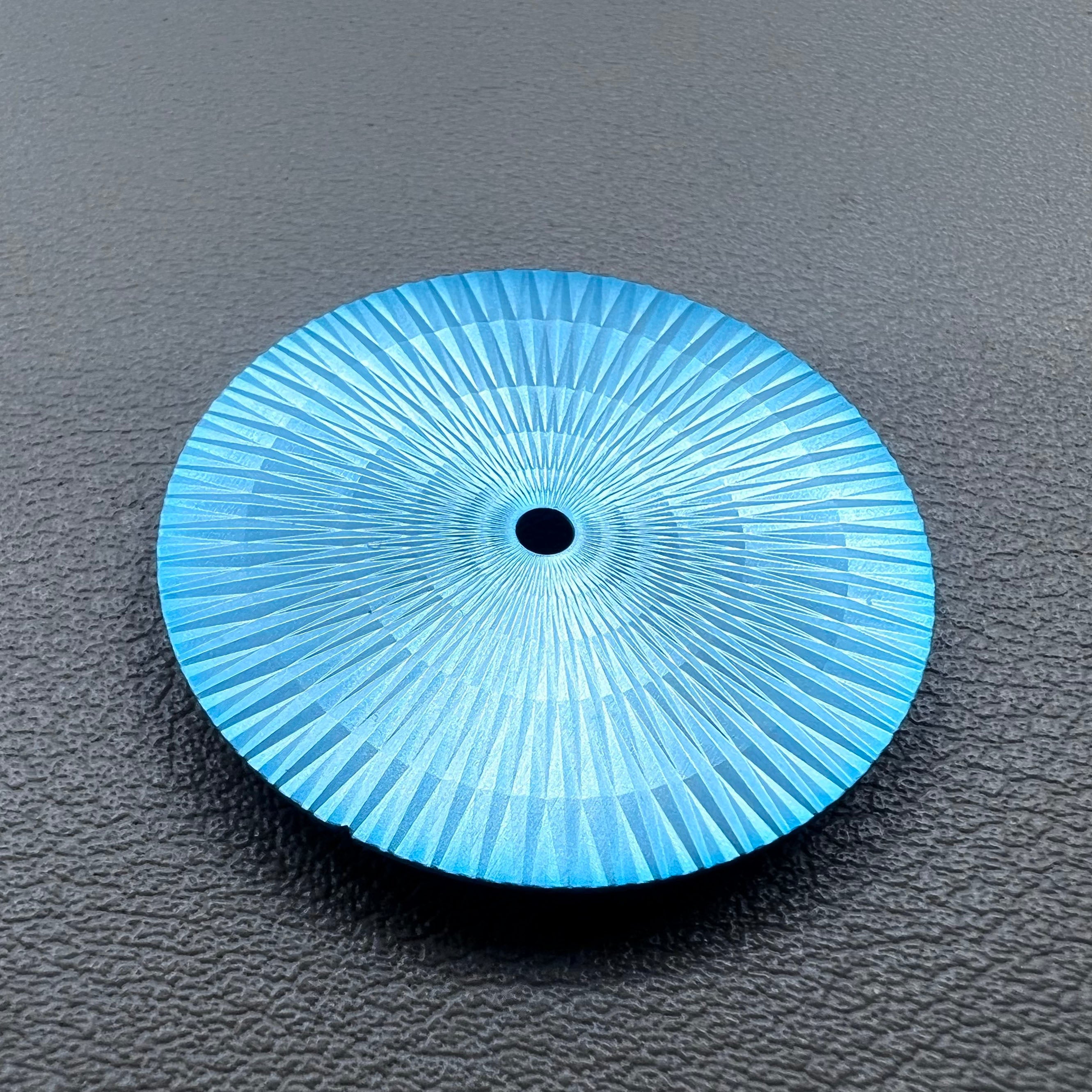 

28.5mm No Lume Watch Dial Ice Blue Radial Modified for Miyota 8215 Movement