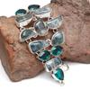 Moss Agate Chrome Diopside Gemstone Women's Jewelry Bracelets 7-8 ''