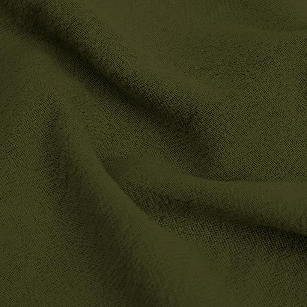 Einfarbige Damen-Freizeithose mit losen Knöpfen und verzierten Taschen