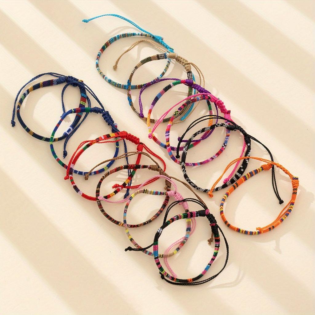 Handwoven Bracelet,Multiple Patterns for Easy Fashionable Wrist Scenery Creation,Suitable As Holiday Gifts and Everyday Presents