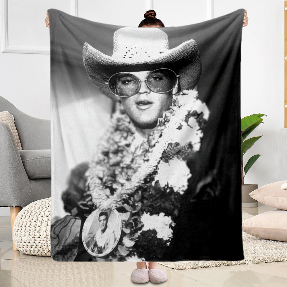 Elvis Decke Ultraweich Perfekt für Bett Couch Bettwäsche Für Alle Jahreszeiten Moderner Stil Perfektes Geschenk für Verwandte und Freunde