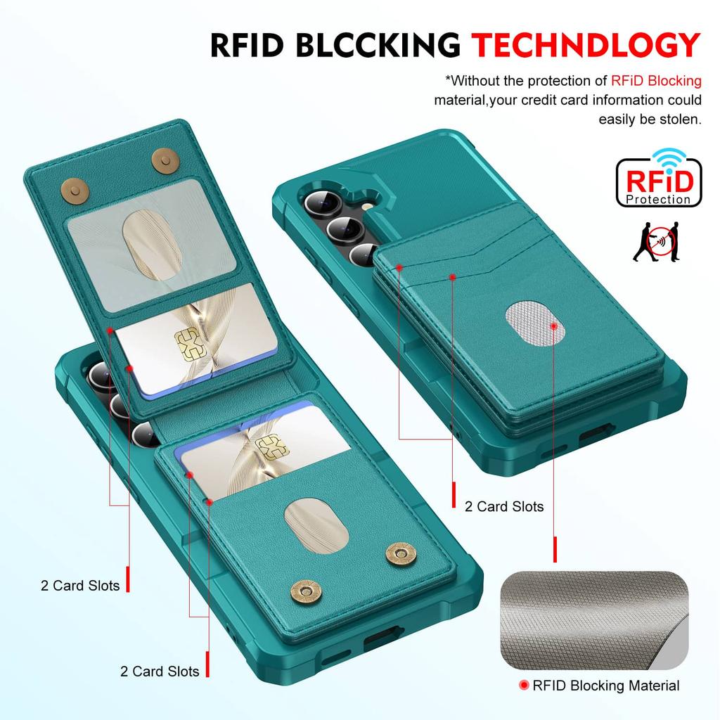 Detachable Wallet Case for Samsung Galaxy A17 A36 A26 A55 A25 5G A15 A05 A34 A73 A53, Magnetic Shockproof Flip Card Holder Cover