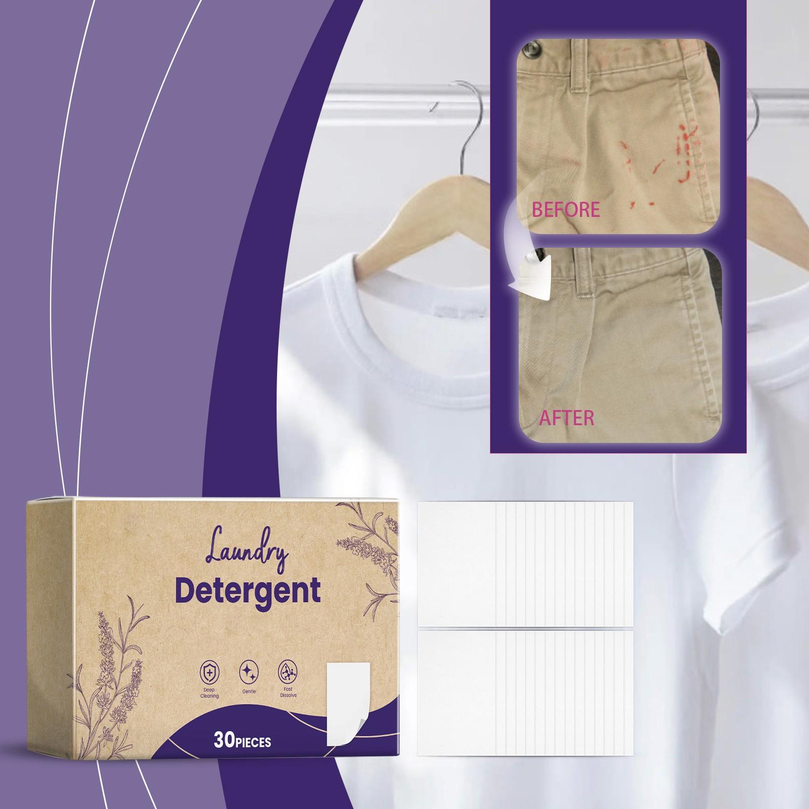 

Таблетки стирального порошка 30 штук Мягкая очистка Одежда Удаление пятен Стойкий аромат Чистое белье Пузырчатая бумага One Size