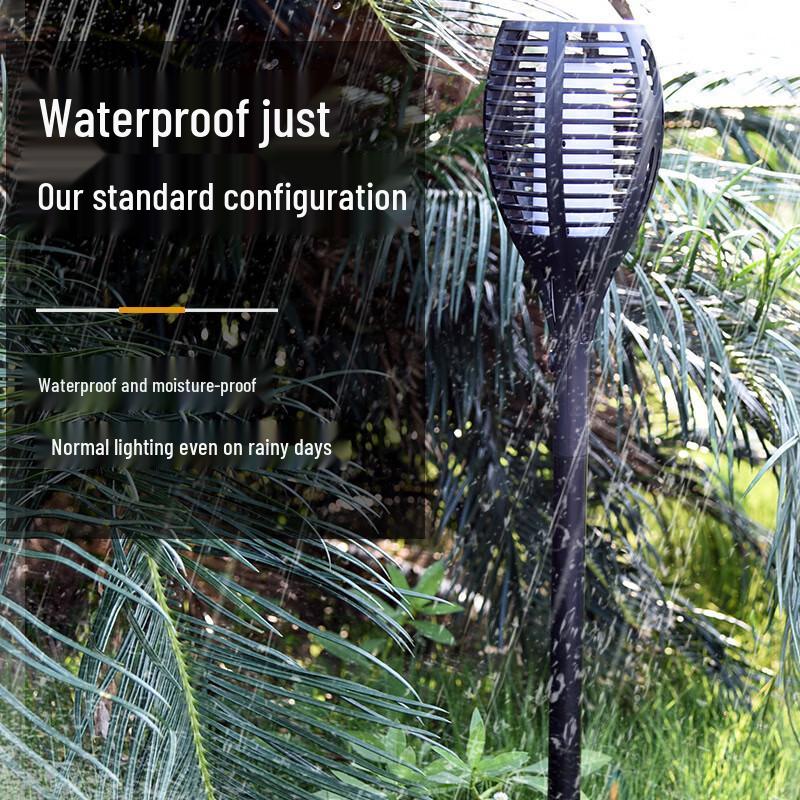 UOSU Outdoor Solar Flame Torch Garden Light