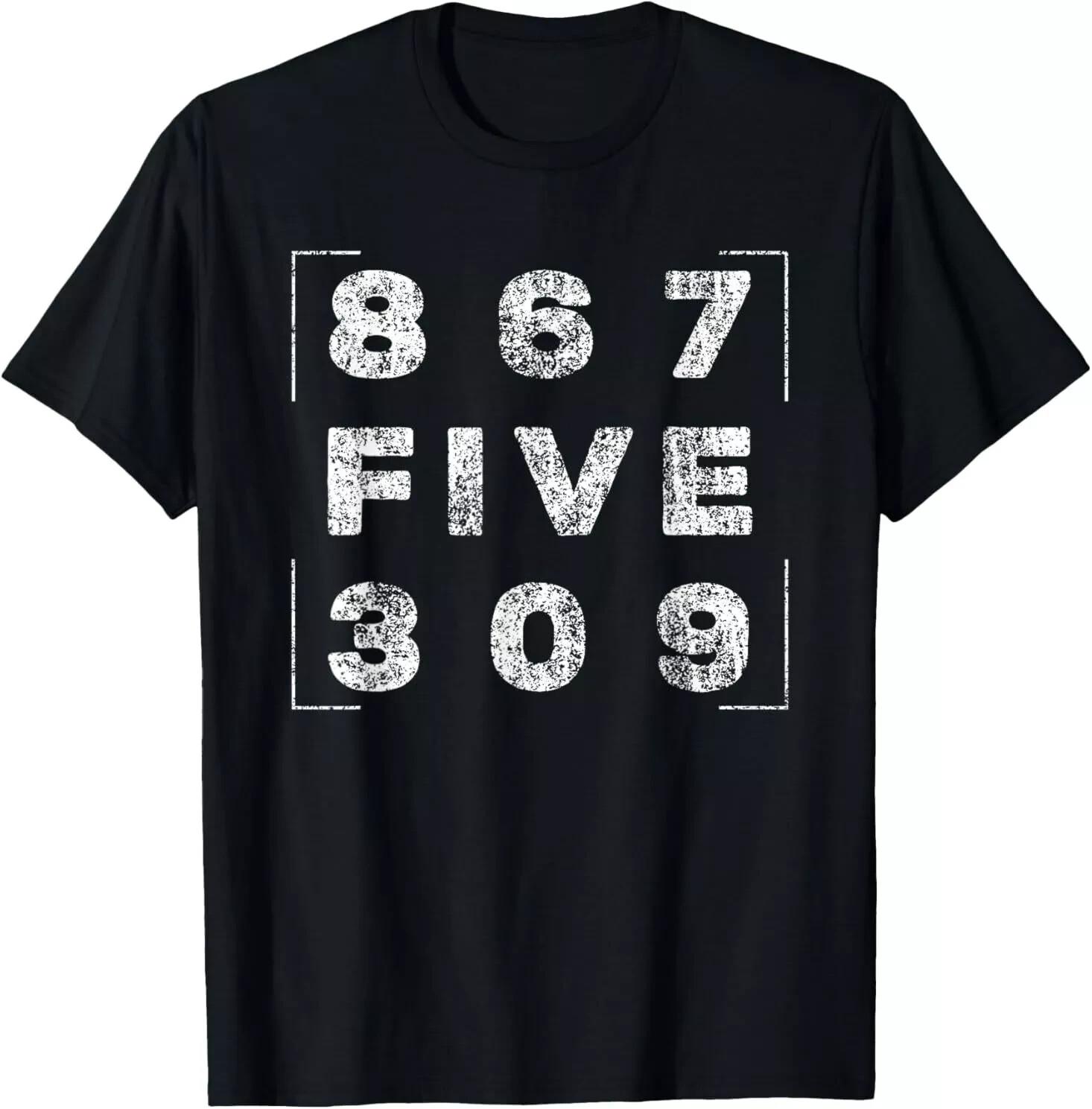 Retro Vintage Eighties Tee 8675309 Nostalgic and Funny 80 s T-Shirt L