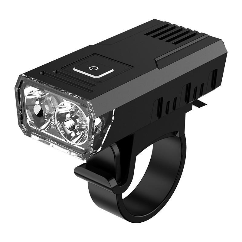 Rainproof Rechargeable Front Light for Mountain Bikes - Night Riding Essentials