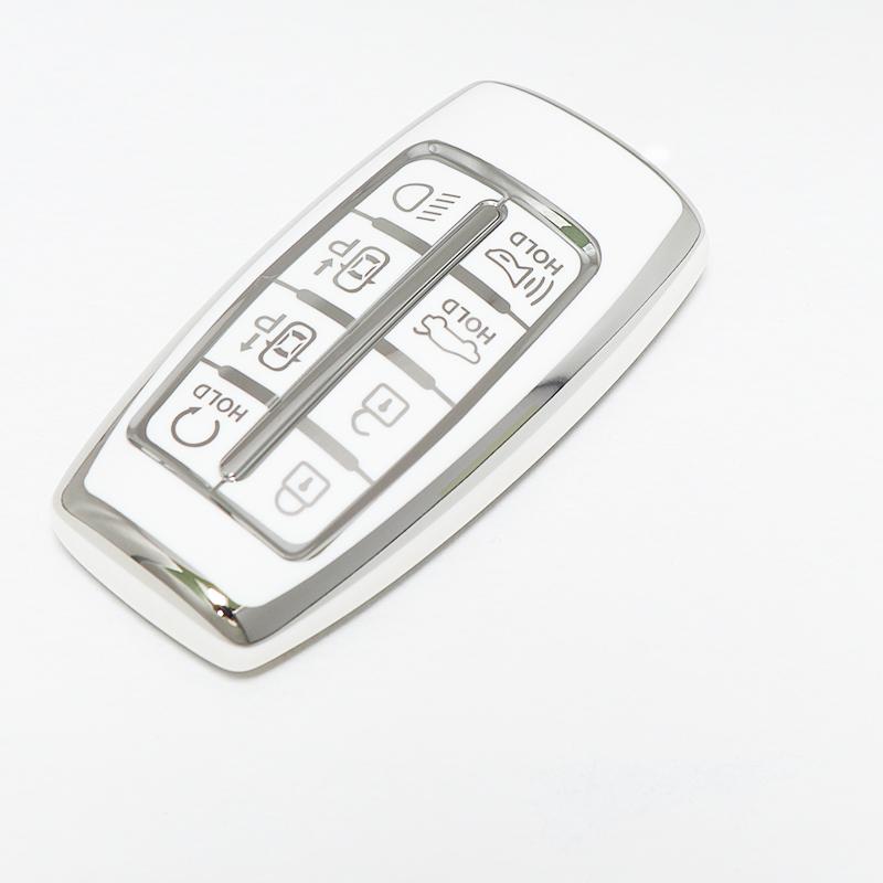 Auto Keyless Soft Tpu Car Key Case For Hyundai Gv80 Gv90 G70 G80 G90 Gv70 For Genesis Shell Fob Cover Keychain Accessories
