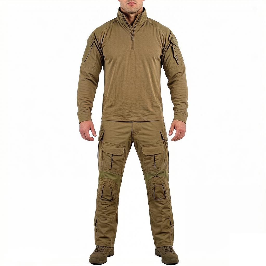 GEE 4 Tactical Gear Garments Ribstop Multicam Camouflage Clothing Army Combat Shirt Cargo Pants S хаки