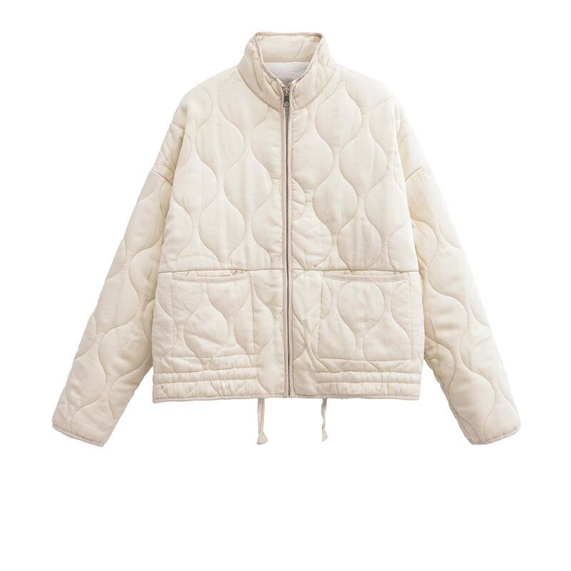Fashion Wind 2024 Winter New Women's Clothes Stylish Thick Cotton Jacket Pocket Decoration Cotton Jacket Outwear 4088242