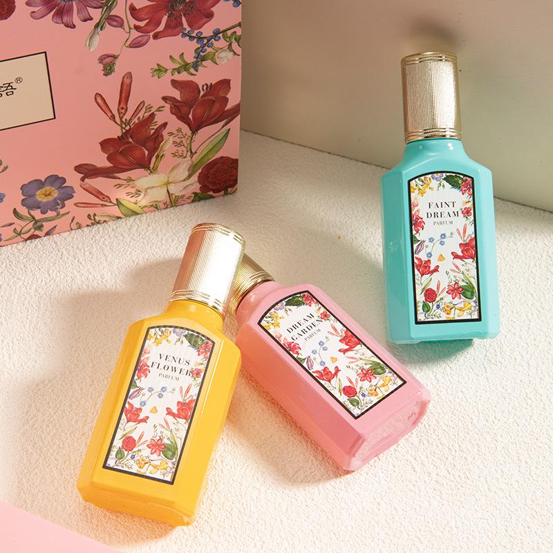Qimeng Gardenia Women's Perfume Set Jasmine Fragrance Three-piece Gift Thailand