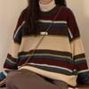 Retro Striped Unisex Knitwear - Autumn/Winter Korean Lazy Style Sweater