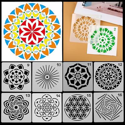 Paper Card Stamp Embossing DIY Craft Painting Template Layering Stencils Scrapbooking Mandala Auxiliary