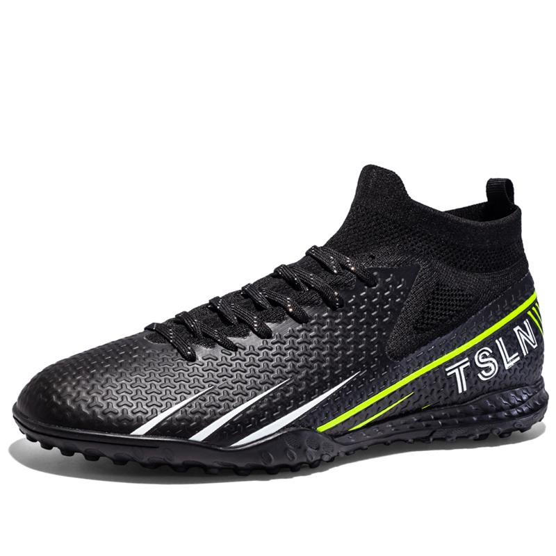 Football Shoes Men's Large Size High -top Football Shoes Short Nail Nail Non -slip TPR Artificial Captain Outdoor Children's Football Boots