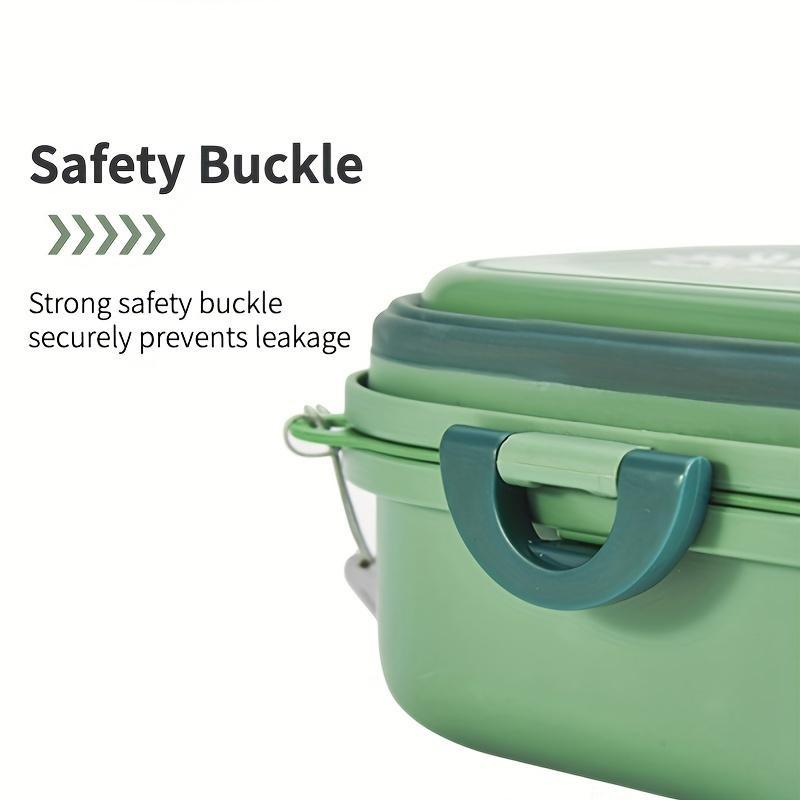 2-in-1 Collapsible Double Pet Bowls - Leak Proof, Portable,Pet Food and Water Feeder - Travel Dog Bowls with Lid for Outdoor Travel and Walking