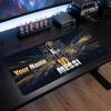 Tappetino per Mouse Grande Personalizzato Lionel Messi, Stampa Testo Nome Personalizzato, Tappetino da Scrivania Antiscivolo con Logo Calcio, Regalo per Gamer