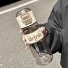 Water bottle Large capacity convenient straw cup Summer sports water cup Student school bouncing cup Outdoor riding plastic water cup