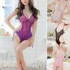 Women Lady Sexy See-through Deep V-Neck Sleepwear Underwear One-Piece Nightwear
