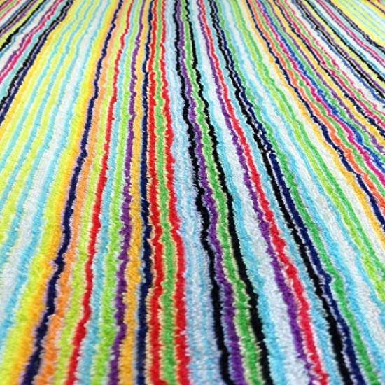 Imabari Leftover Thread, bunt gestreiftes Badetuch, 2er-Set, hergestellt in Imabari, flauschig, schnelle Absorption
