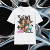 KATSEYE Gruppo di Ragazze Y2K Retro Collage Grafica Maglietta Bianca | Idol Pop Globale Fan Streetwear Merch Tee