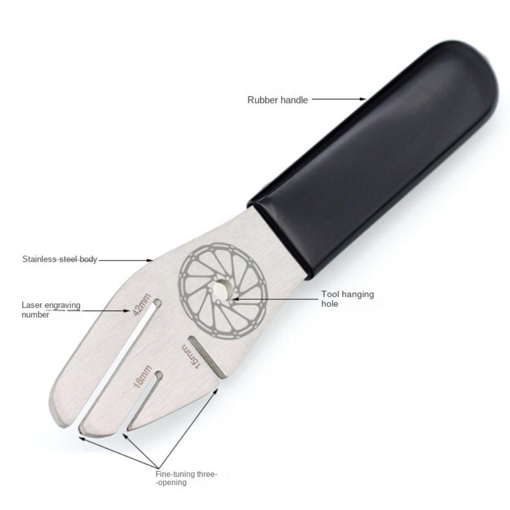MTB Bike Bicycle Disc Brake Rotor Alignment Truing Tools Mountain Bicycle Disc Flattening Correction Wrench Stainless Steel Tool