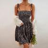 Women's Summer Printed A-Line Midi Slip Dress