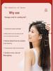 Sandalwood Massage Comb: Round Disc Finger Ring Shampoo Brush for Body and Scalp.