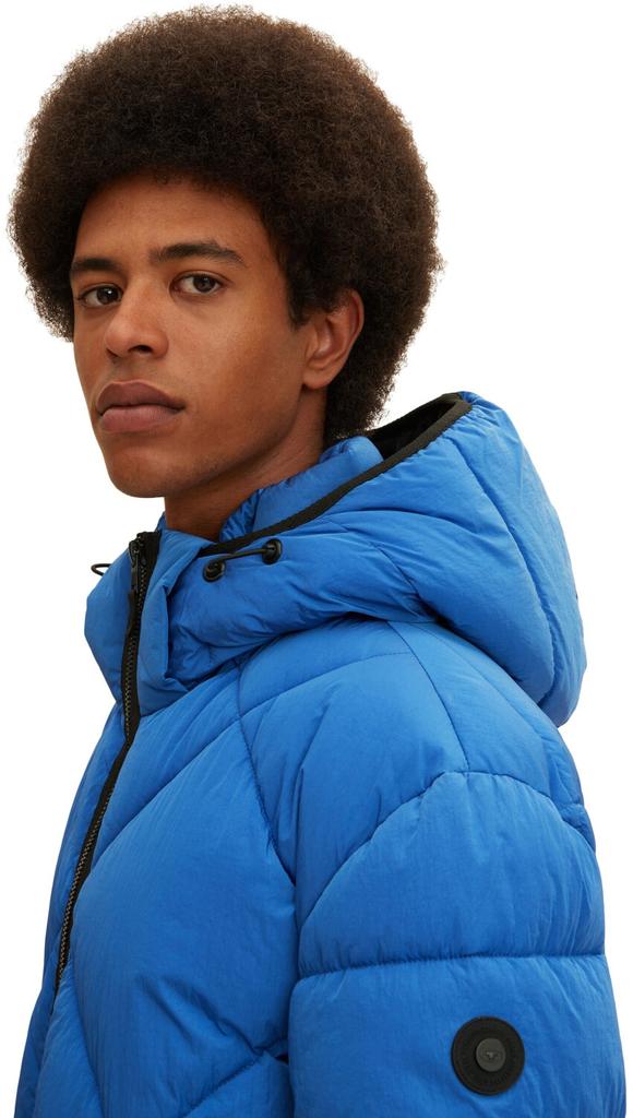 Mid-season Jacket Tom Tailor Regular Fit Puffer Jacket with Waffle Texture (1032484) Hockey Blue