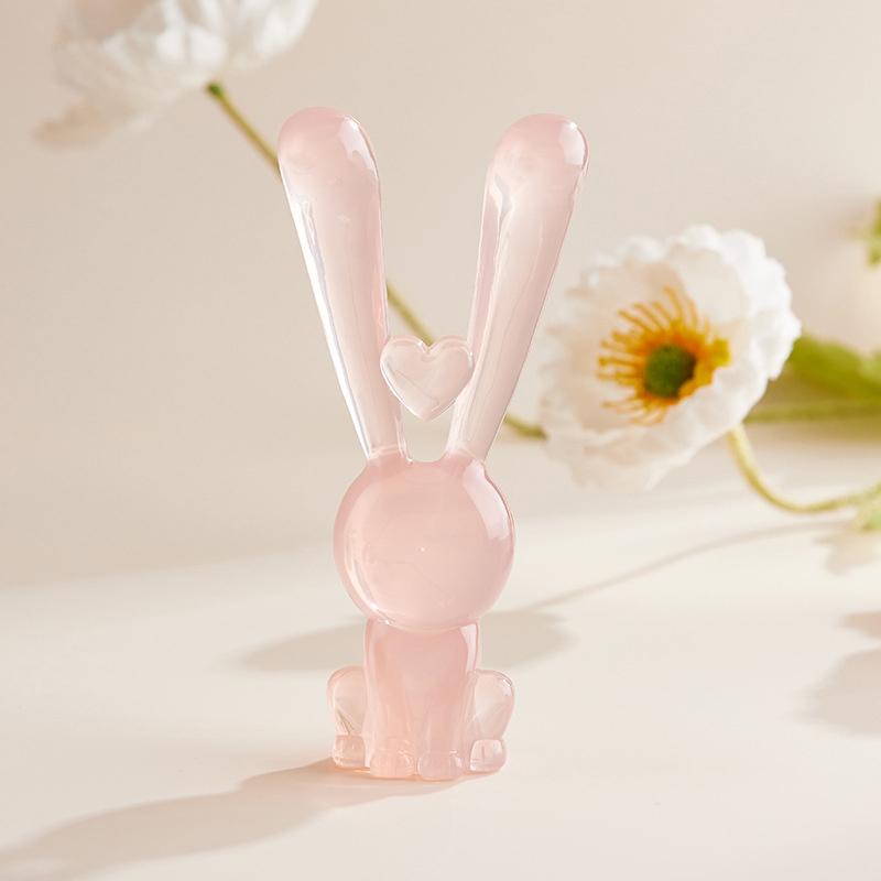 

Massage Plate Facial Care Nose Lifting Scraping Massage for Reducing Puffiness Rabbit Shape Face Lifting Guasha Tool рожевий