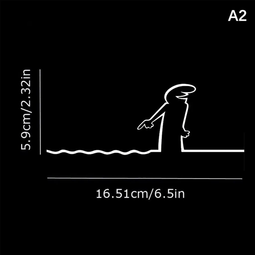 La Linea Line Art Wall Sticker Minimalist Self-Adhesive Waterproof Decal For Walls, Doors, Glass, Cars Home And Car Decoration