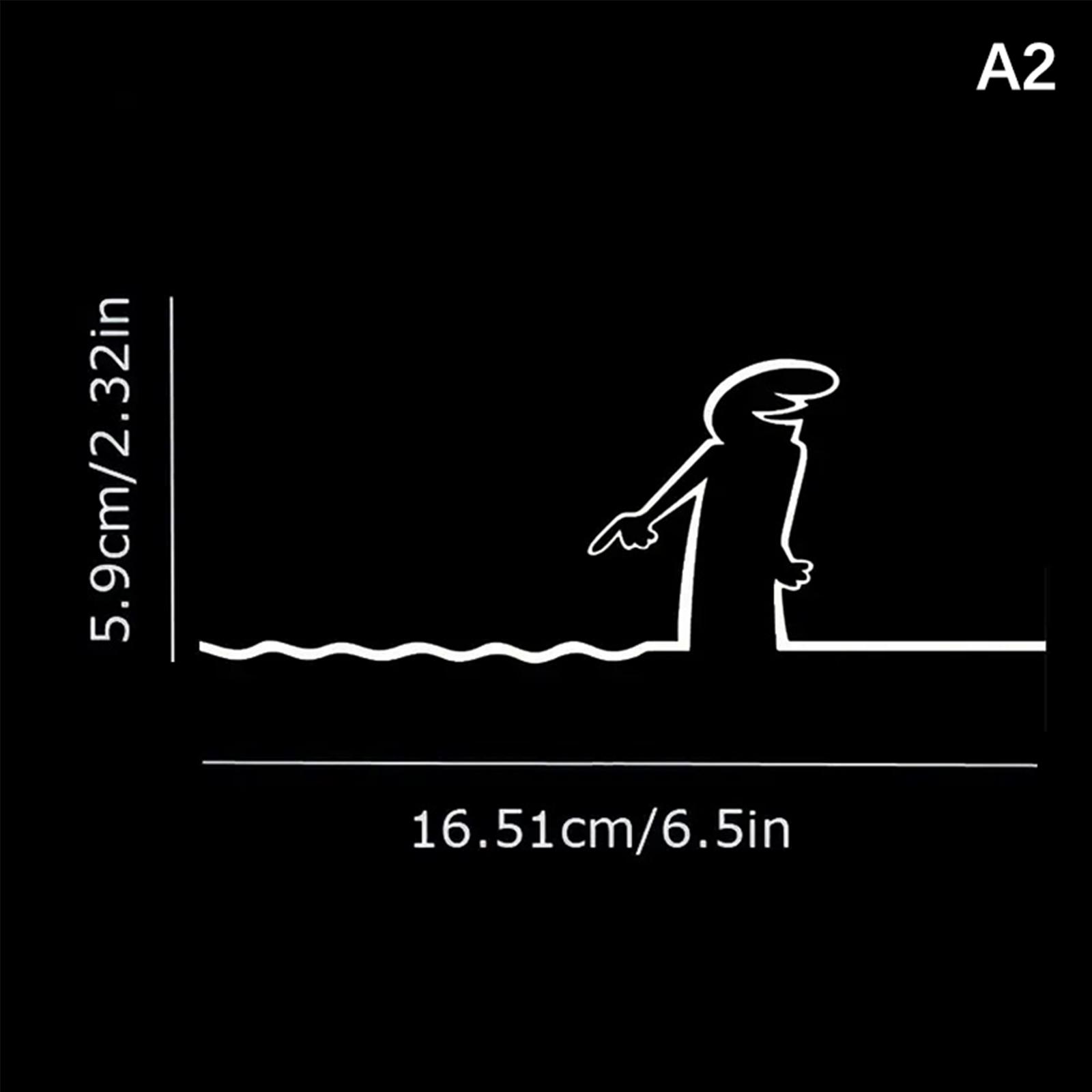 

La Linea Minimalist Line Art Wall Sticker Self-Adhesive Waterproof Decal for Walls Doors Glass Cars - Home And Car Decoration