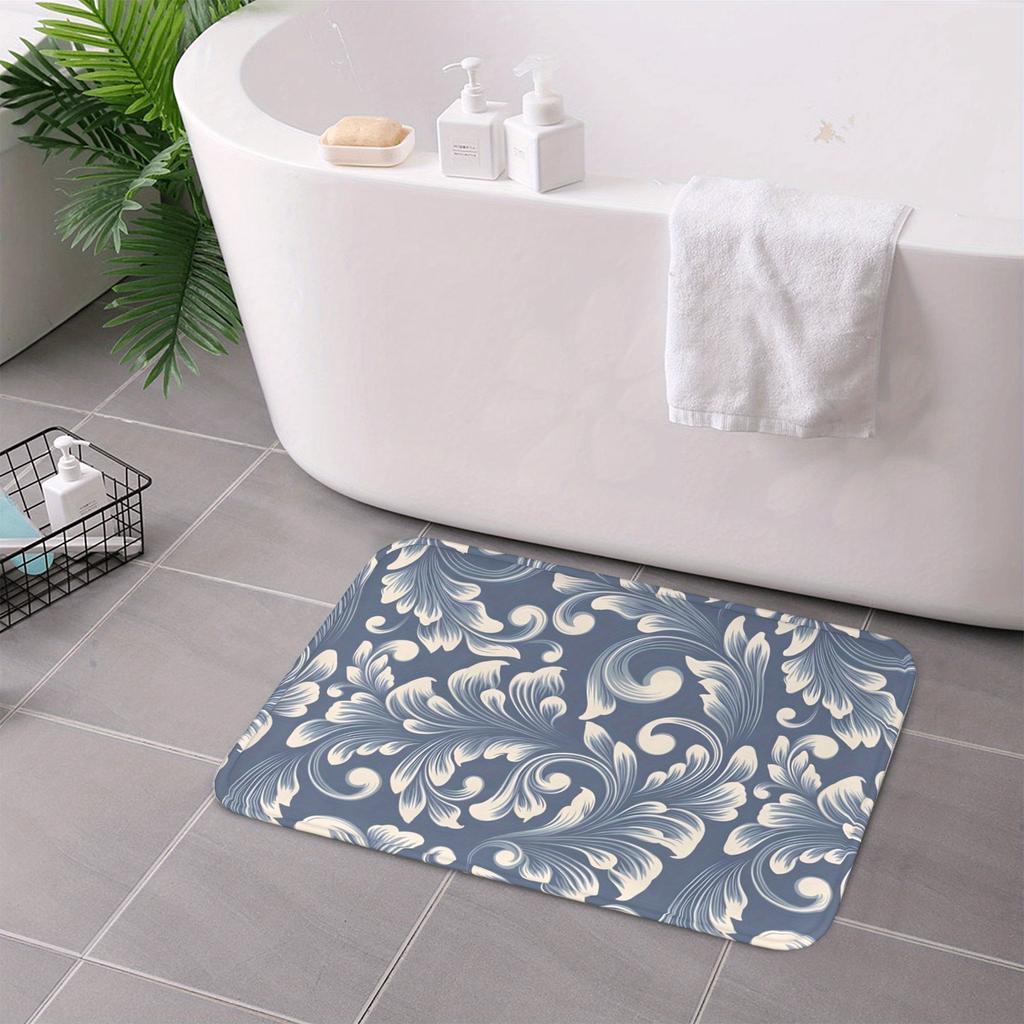 1PC Vine Pattern Kitchen Rug Non-Slip Door Mat Pop design Bathroom Rug Bath Mat Carpet for Home Sink Laundry Decoreeree