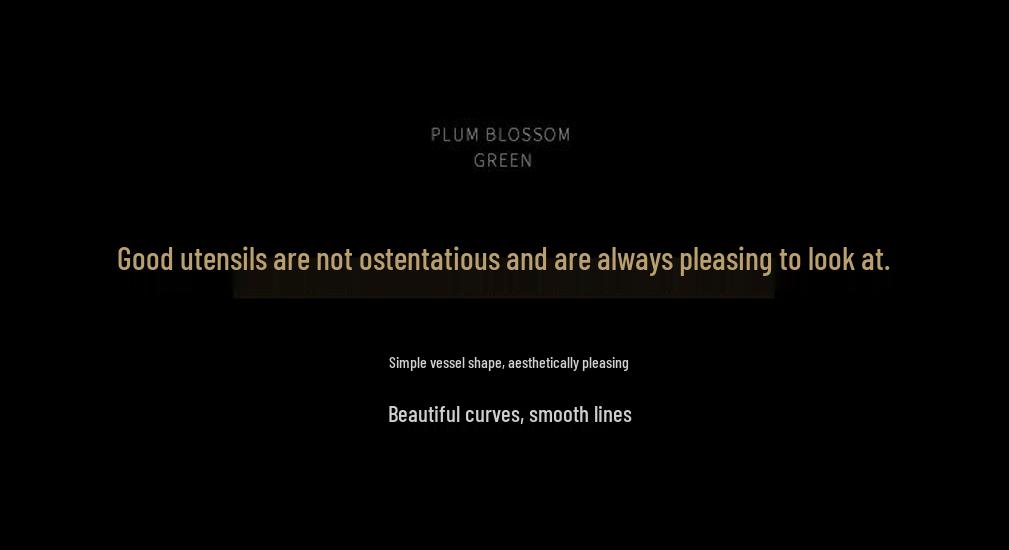 Guanlan Yue Celadon Four Beauties Tea Cup: Ceramic Shadow Carved Personal Tasting Cup