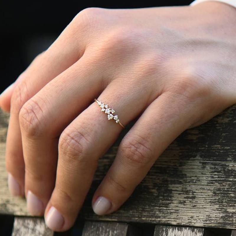 Lnngy 925 Silver Moissanite Ring Wedding Bands for Women Brilliant Lab Diamond Ring Bijoux Bague Fine Jewelry Gift