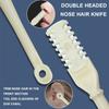 3pcs Double Nose Hair Scissors Nose Hair Trimmer Manual Nose Hair Removal Tool Double-sided Blade Hair Removal Accessories