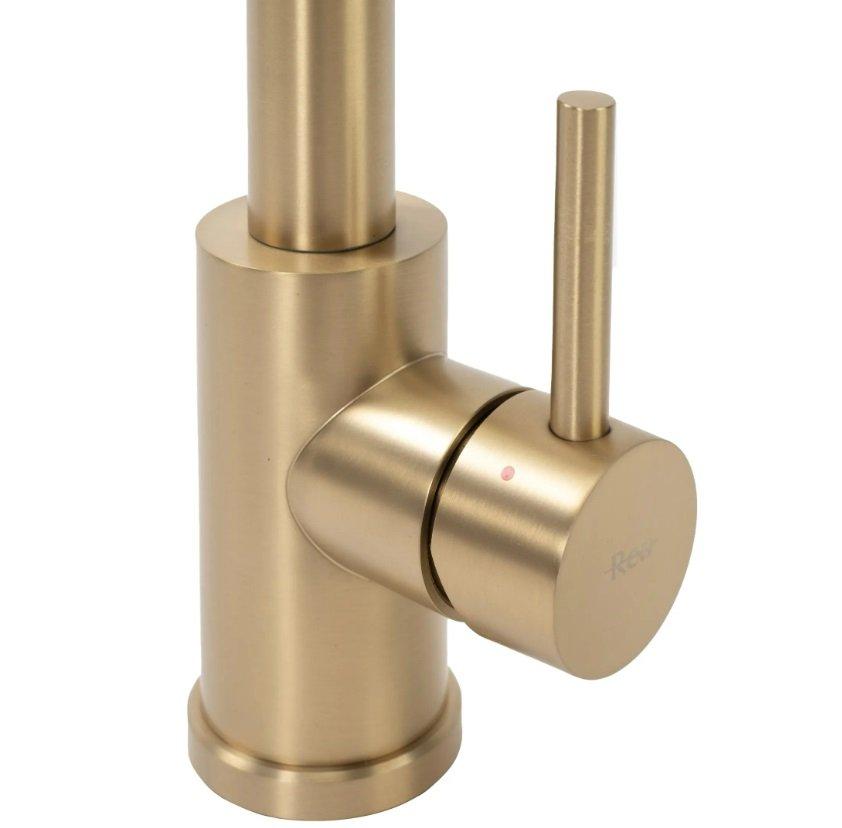 COLIN REA stojánková kuchyňská dřezová baterie, kartáčované zlato