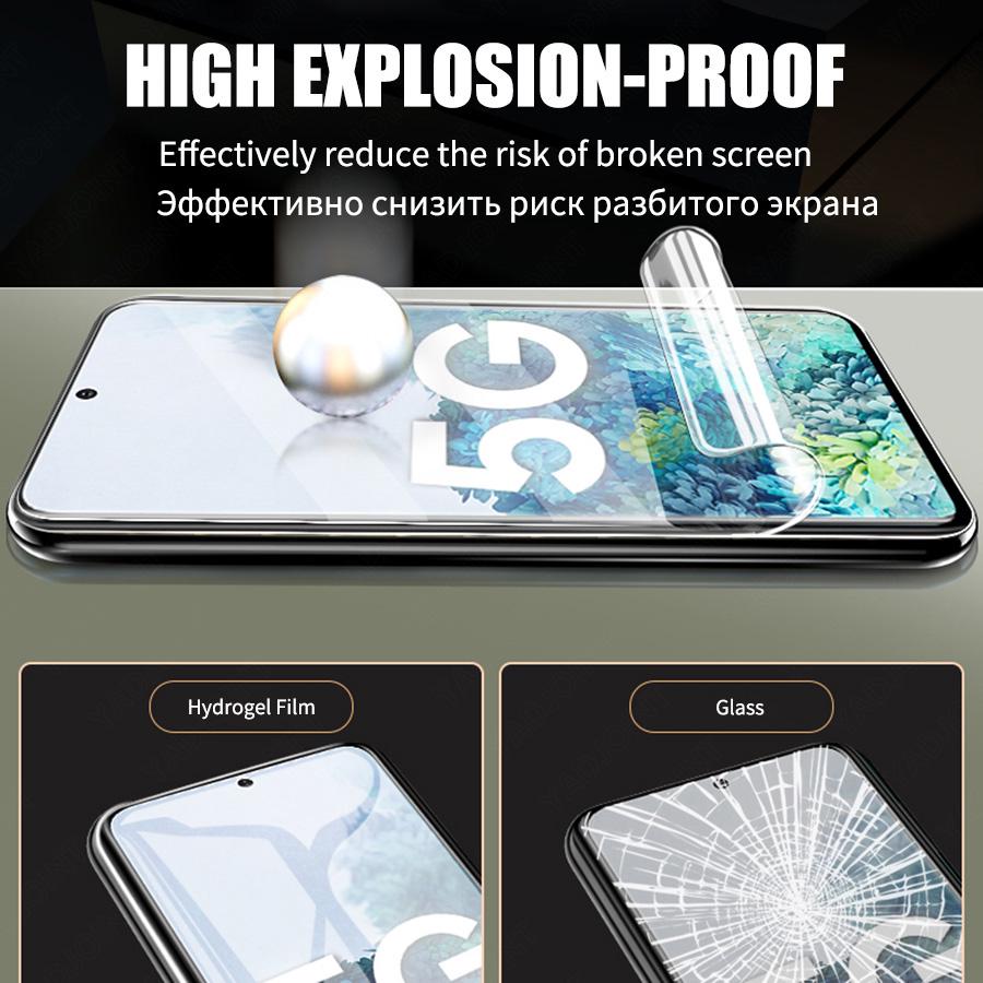 Película de hidrogel para samsung galaxy a12 m12 a m 12 f42 f 42 a42 5g, protetor de tela galaxyya12 galaxya42 a22, 5 peças