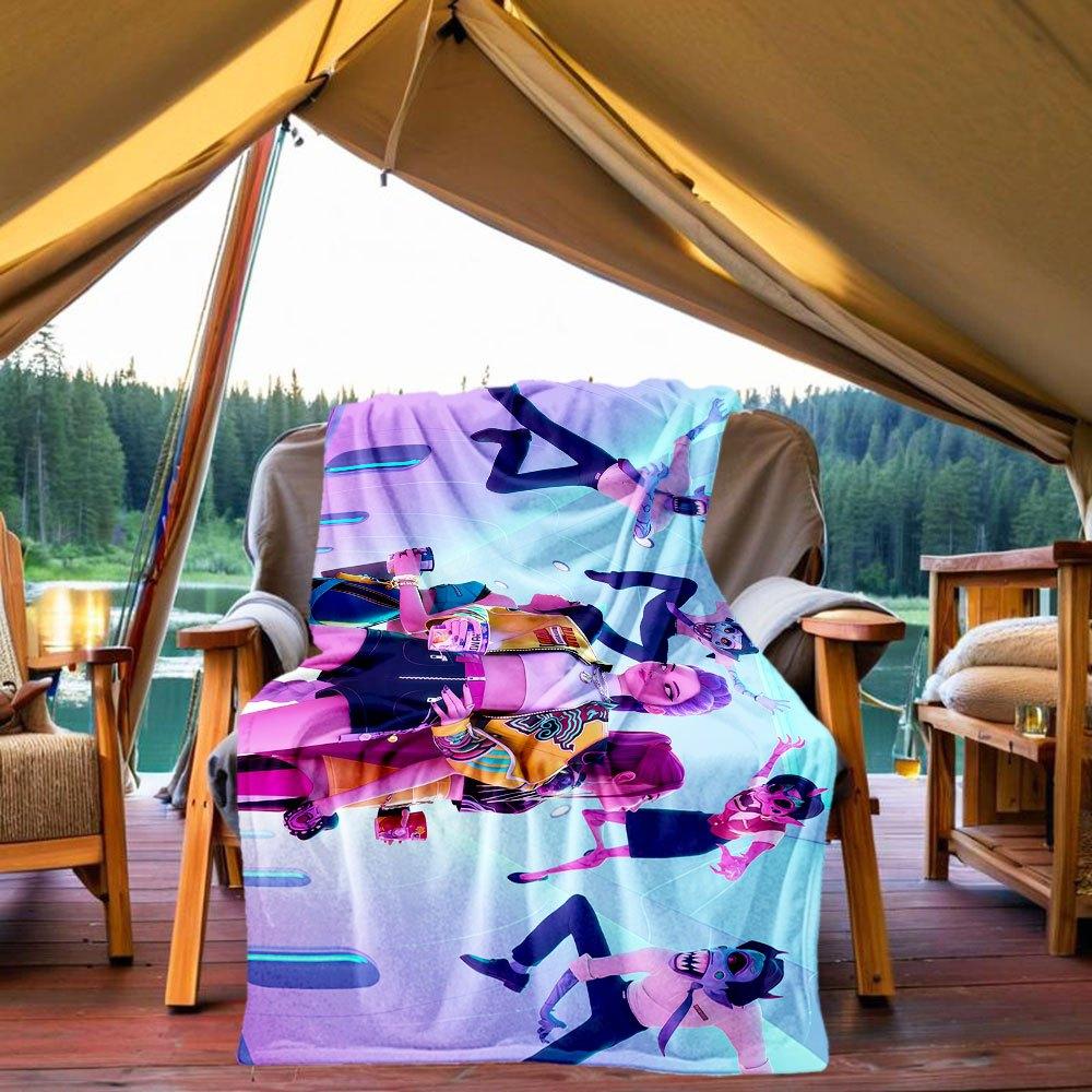

Vivid Neon Fashion Collection: Bold Colors, Unique Styles Blanket Lightweight Flannel Throw Blanket for Sofa, Bed, Travel, Camping, Livingr 130x150cm