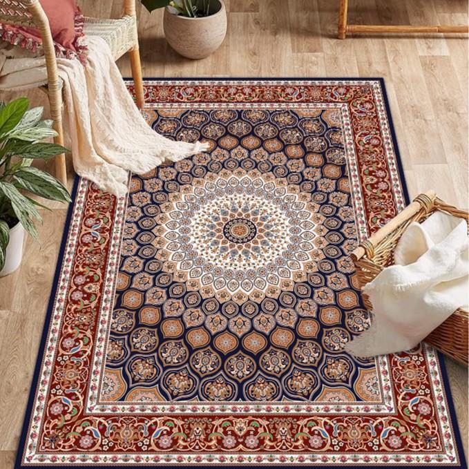 Persian Carpet Living Room Tea Table Bedroom Non Slip Carpet Anti Dirt and Easy To Maintain Sofa Carpet