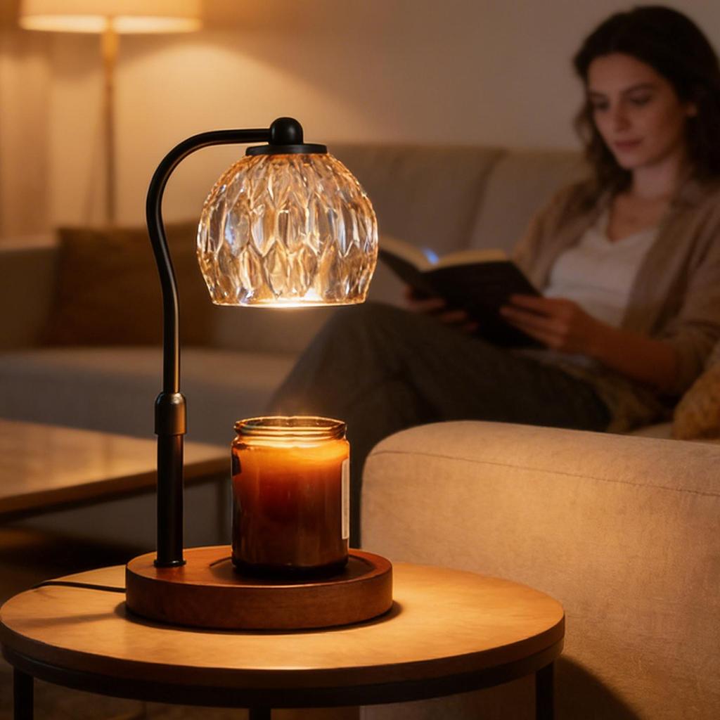 Candle Warmer Light Dimmable Adjustable Height Scented Candle Warmer Lamp Adjustable Height For Living Room Bedroom Office